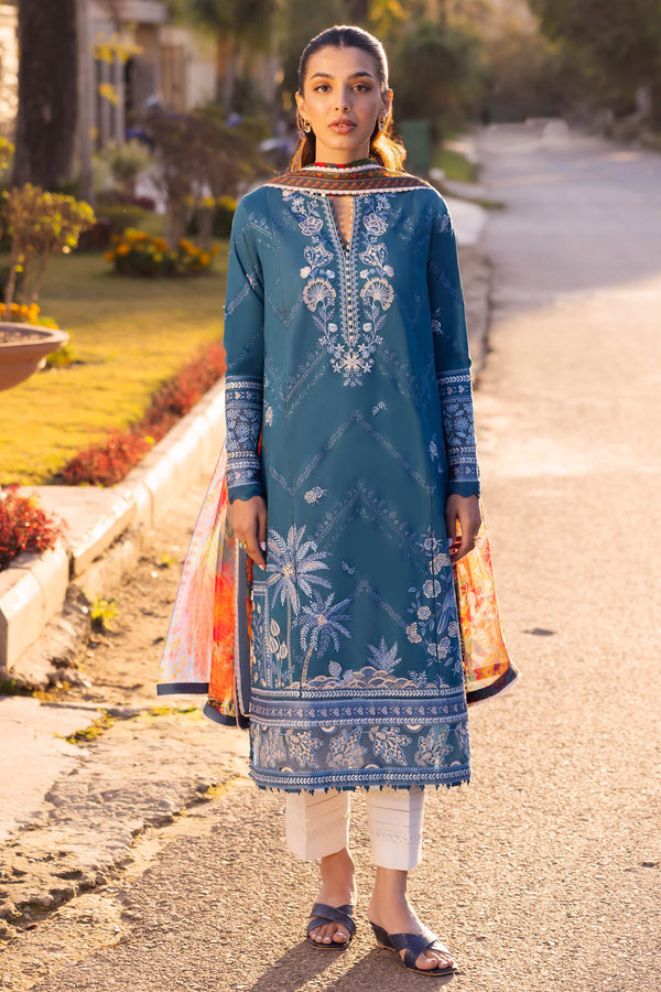 Zaha | Lawn 24 | EIRA (ZL24-05 B) - Hoorain Designer Wear - Pakistani Ladies Branded Stitched Clothes in United Kingdom, United states, CA and Australia