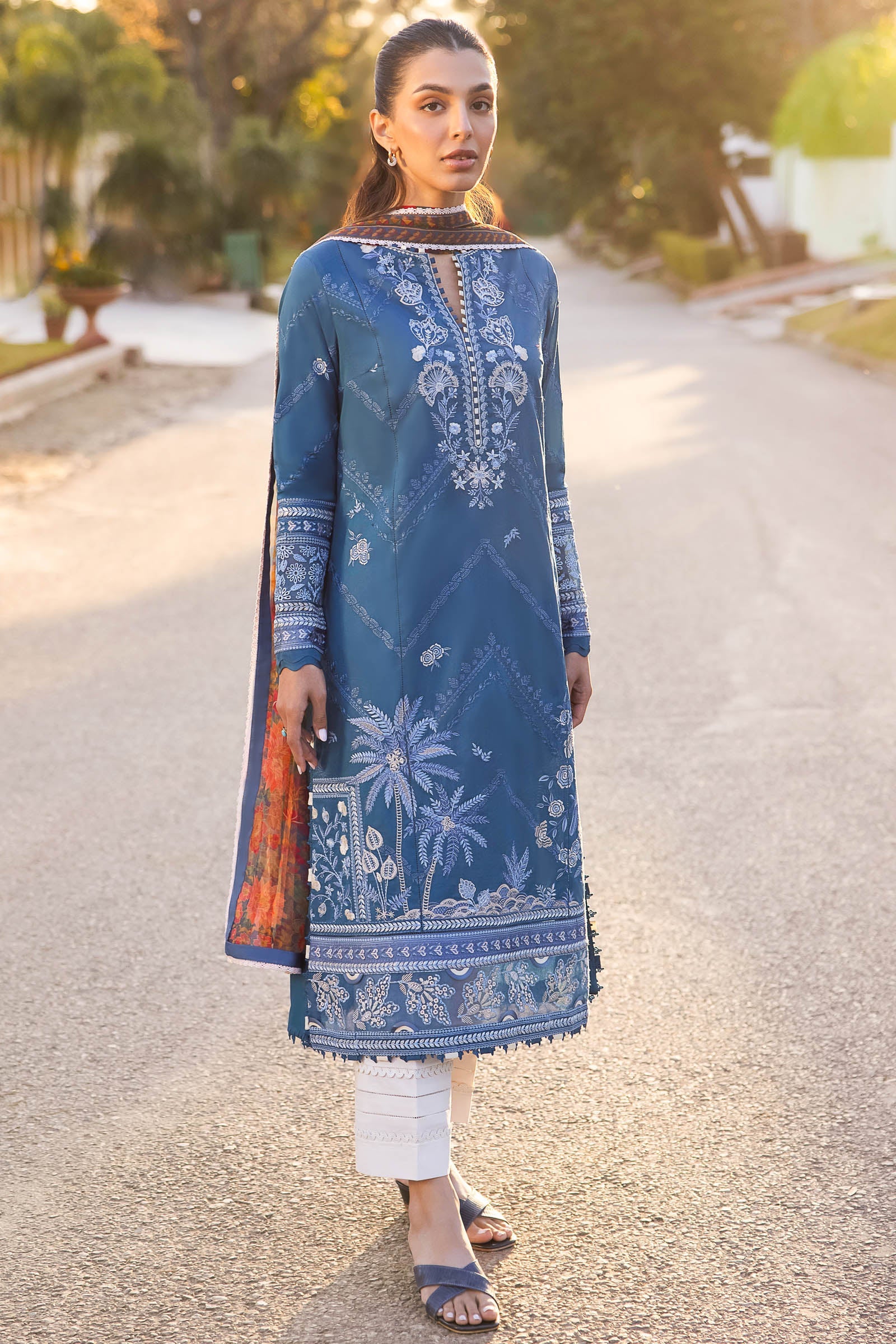 Zaha | Lawn 24 | EIRA (ZL24-05 B) - Pakistani Clothes for women, in United Kingdom and United States