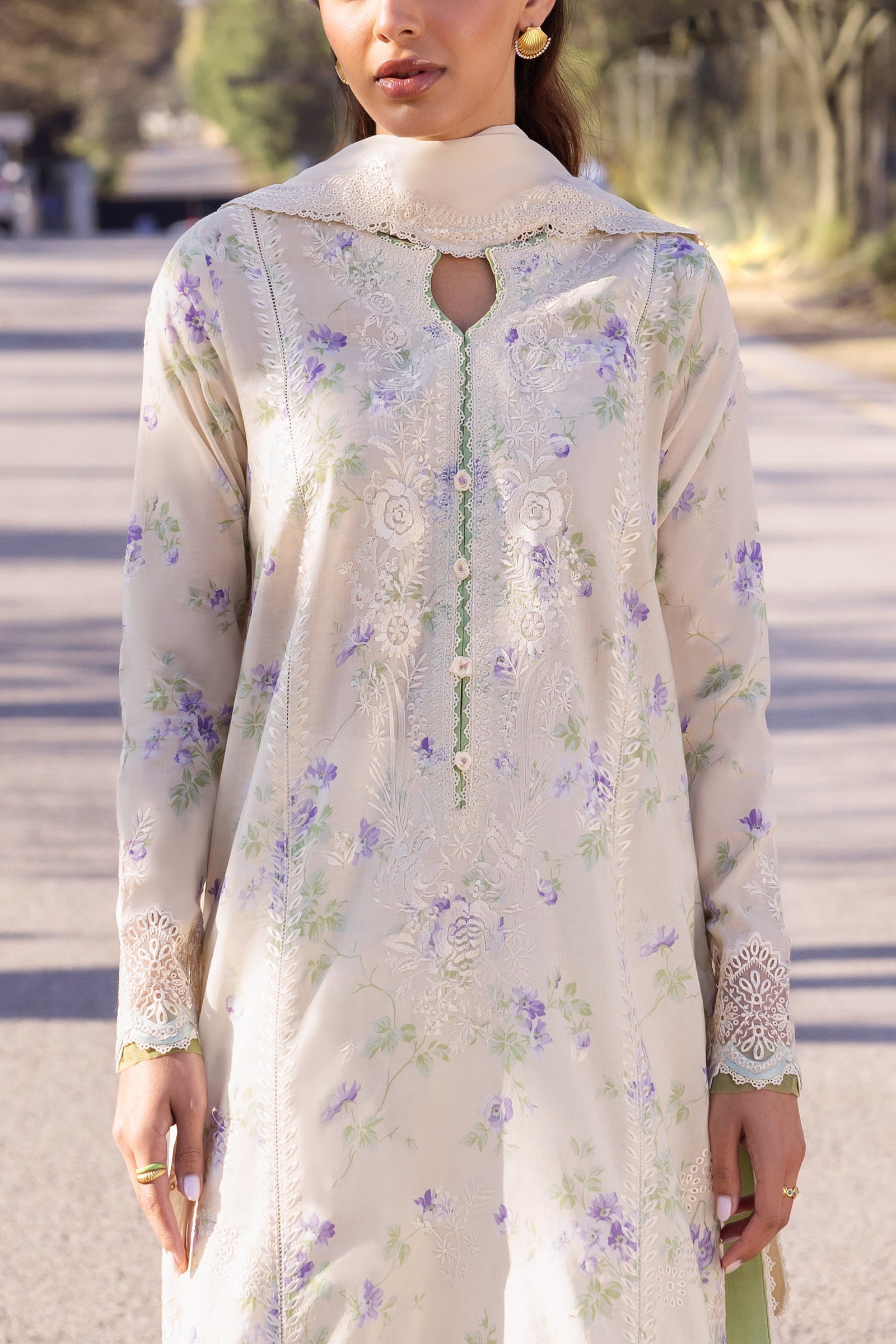 Zaha | Lawn 24 | ASEMA (ZL24-04 B) - Pakistani Clothes for women, in United Kingdom and United States