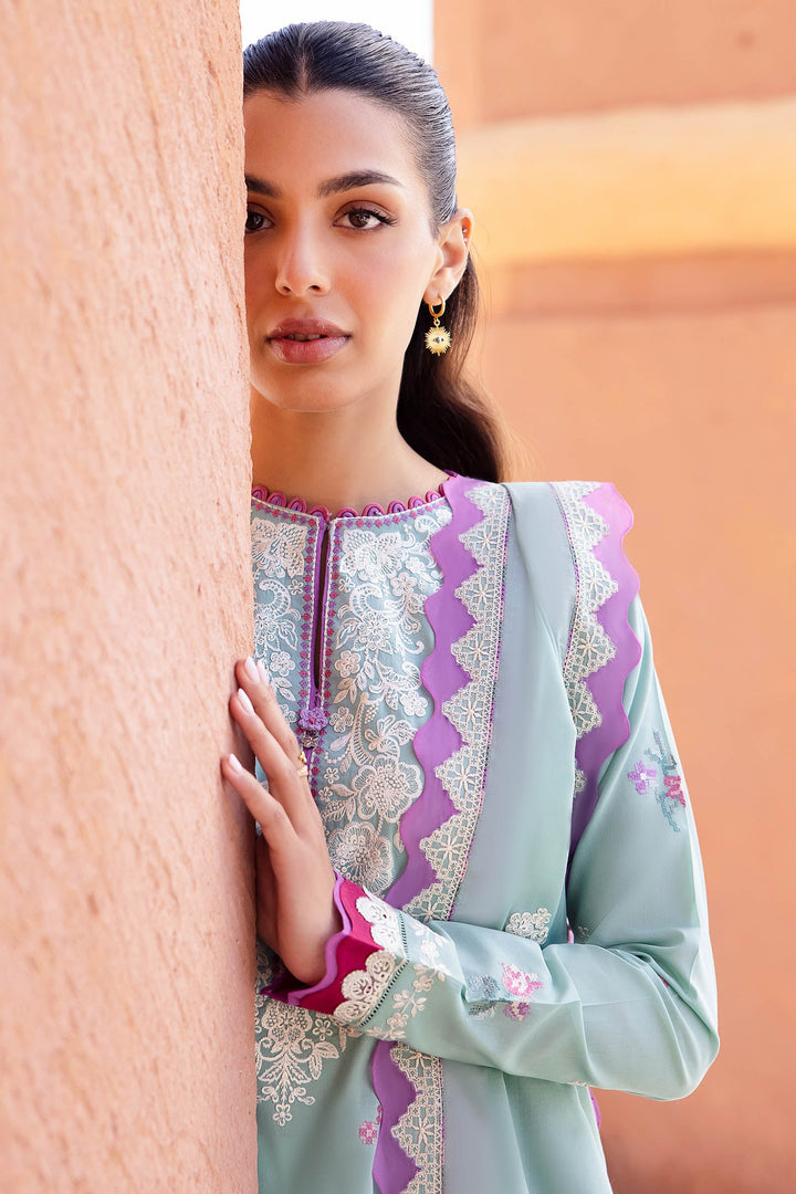 Zaha | Lawn 24 | LARMINA (ZL24-02 A) - Hoorain Designer Wear - Pakistani Ladies Branded Stitched Clothes in United Kingdom, United states, CA and Australia