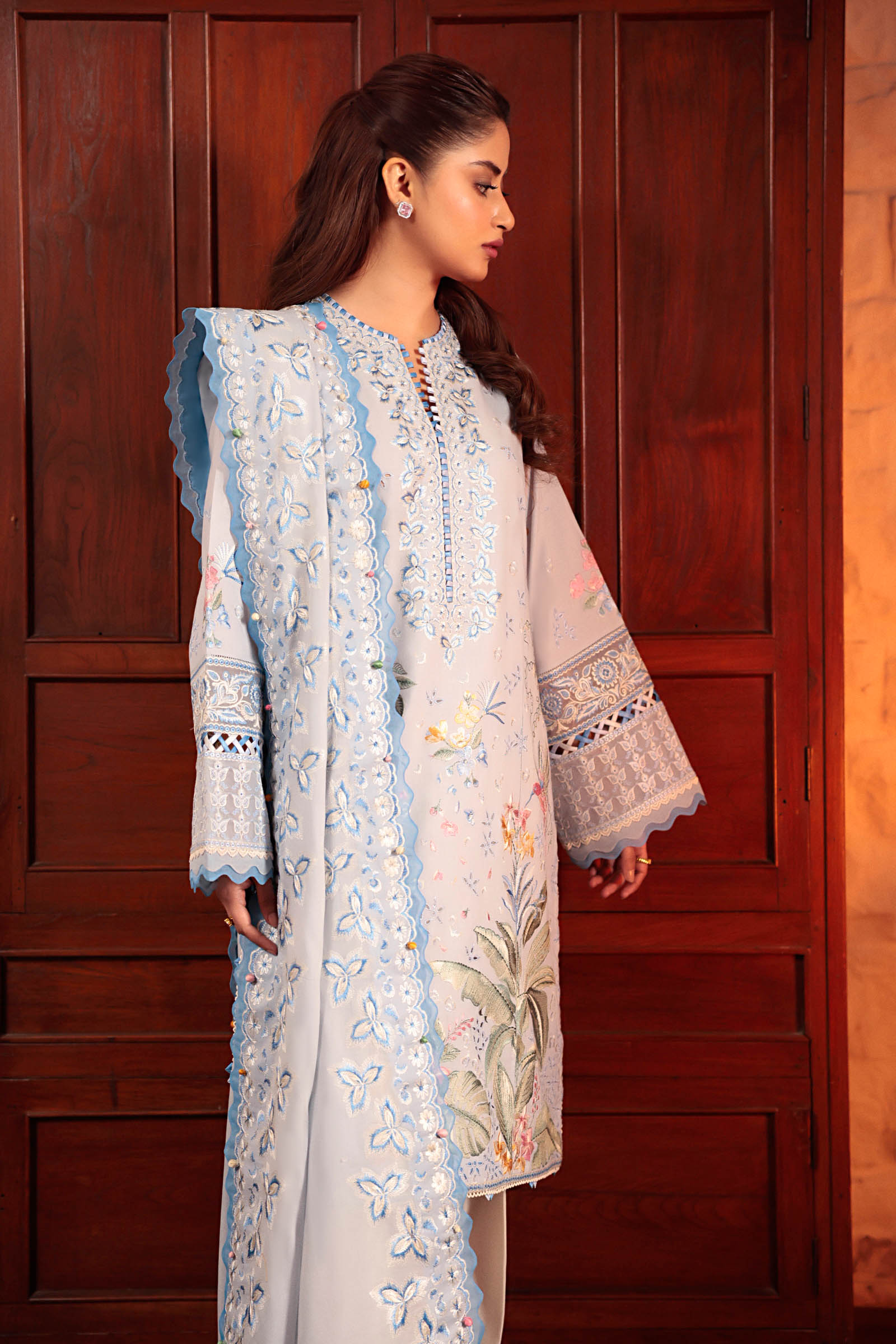 Zaha | Lawn 24 | ELA (ZL24-01 B) - Pakistani Clothes for women, in United Kingdom and United States