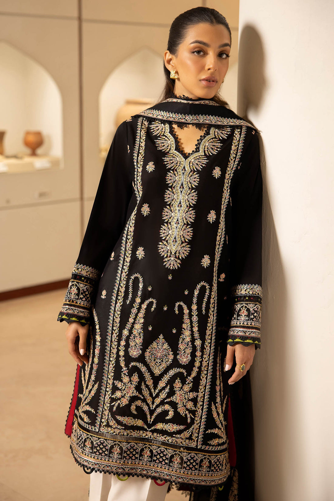 Zaha | Lawn 24 | ELANIA (ZL24-09 B) - Pakistani Clothes for women, in United Kingdom and United States