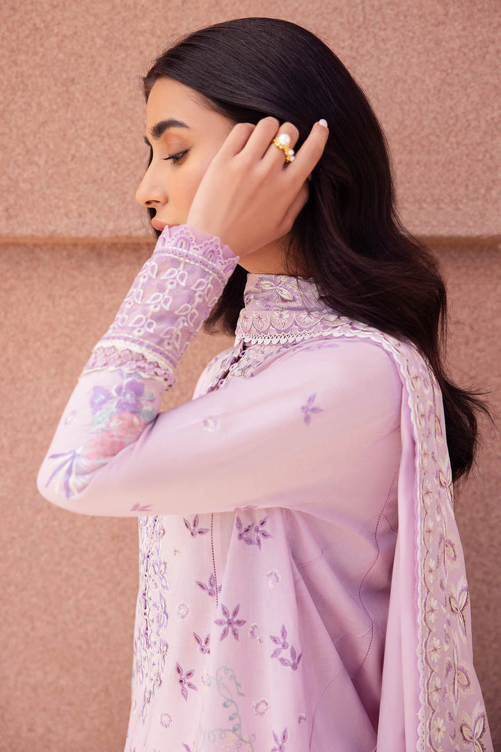 Zaha | Lawn 24 | ELA (ZL24-01 A) - Hoorain Designer Wear - Pakistani Ladies Branded Stitched Clothes in United Kingdom, United states, CA and Australia