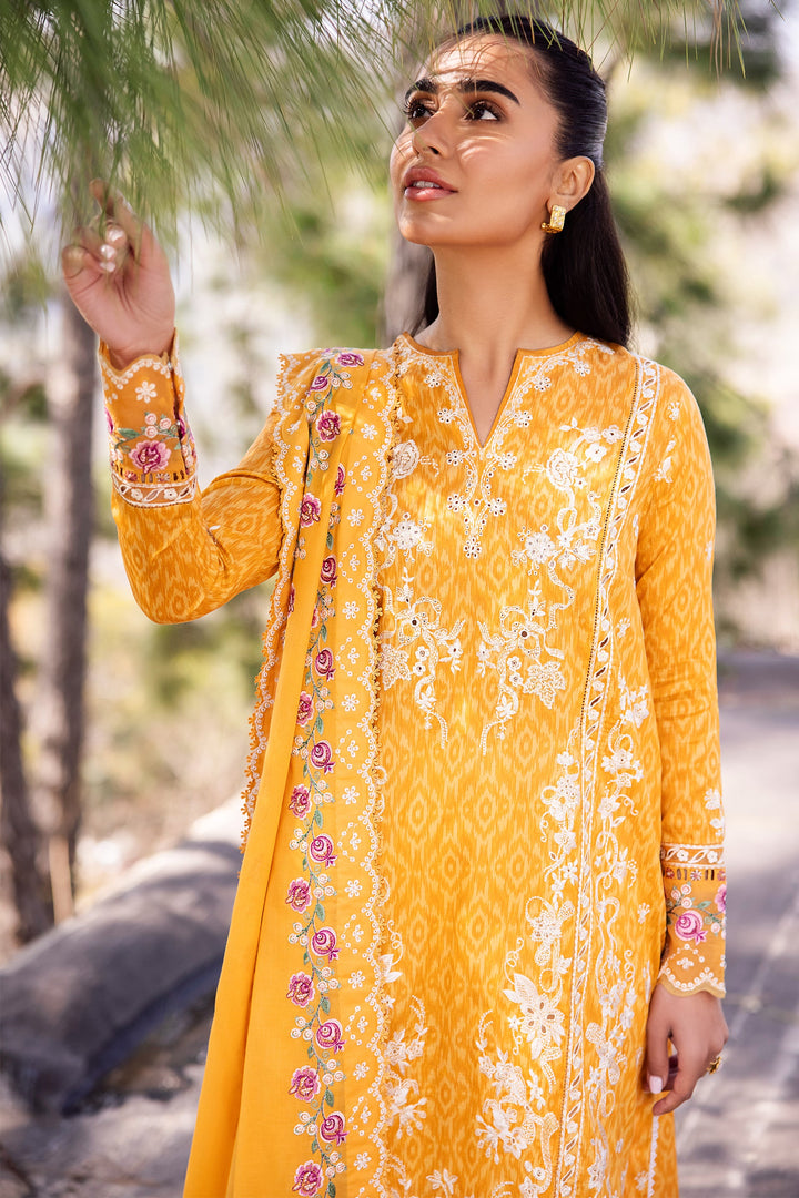 Zaha | Lawn 24 | NARINA (ZL24-15 A) - Hoorain Designer Wear - Pakistani Ladies Branded Stitched Clothes in United Kingdom, United states, CA and Australia