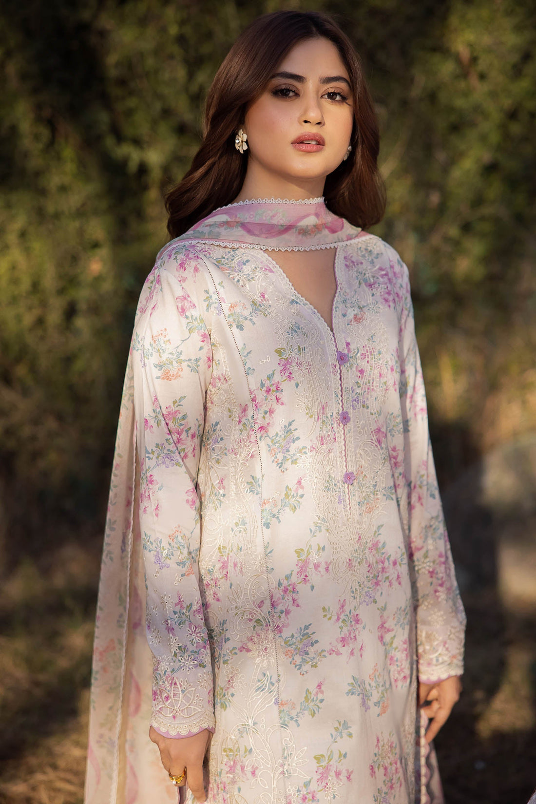 Zaha | Lawn 24 | AYSEL (ZL24-03 A) - Pakistani Clothes for women, in United Kingdom and United States