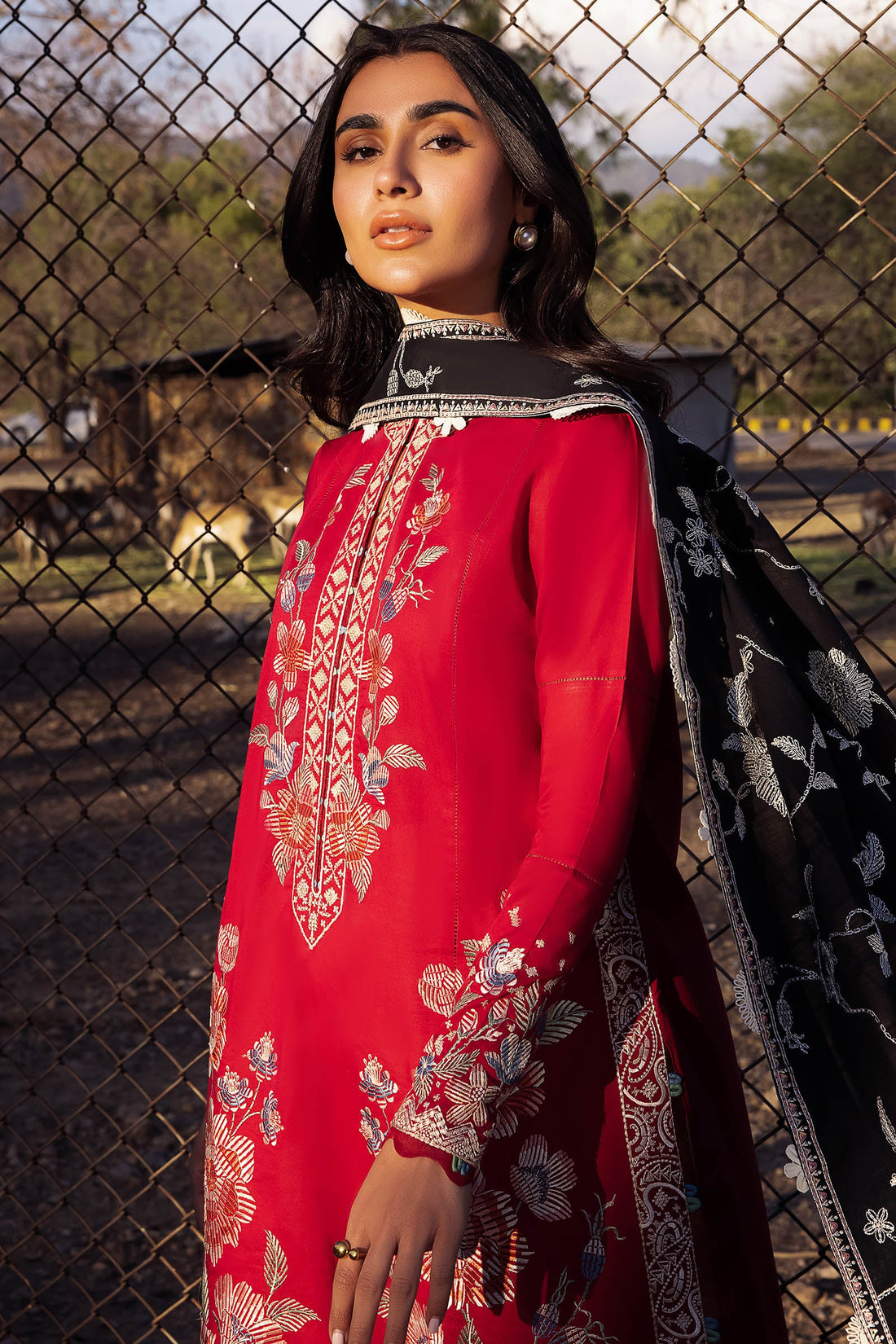 Zaha | Lawn 24 | GIZEM (ZL24-14 A) - Pakistani Clothes for women, in United Kingdom and United States