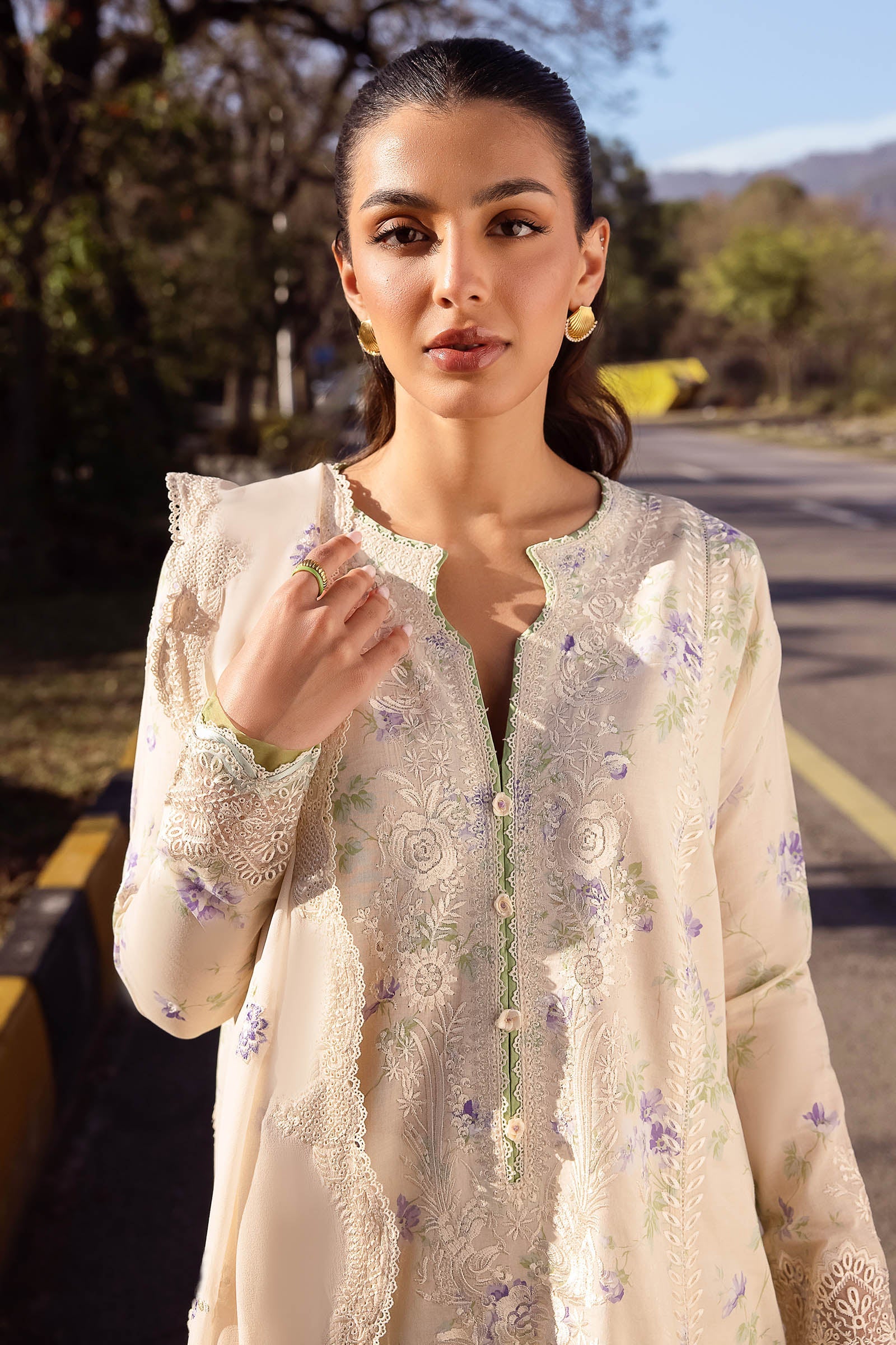 Zaha | Lawn 24 | ASEMA (ZL24-04 B) - Pakistani Clothes for women, in United Kingdom and United States