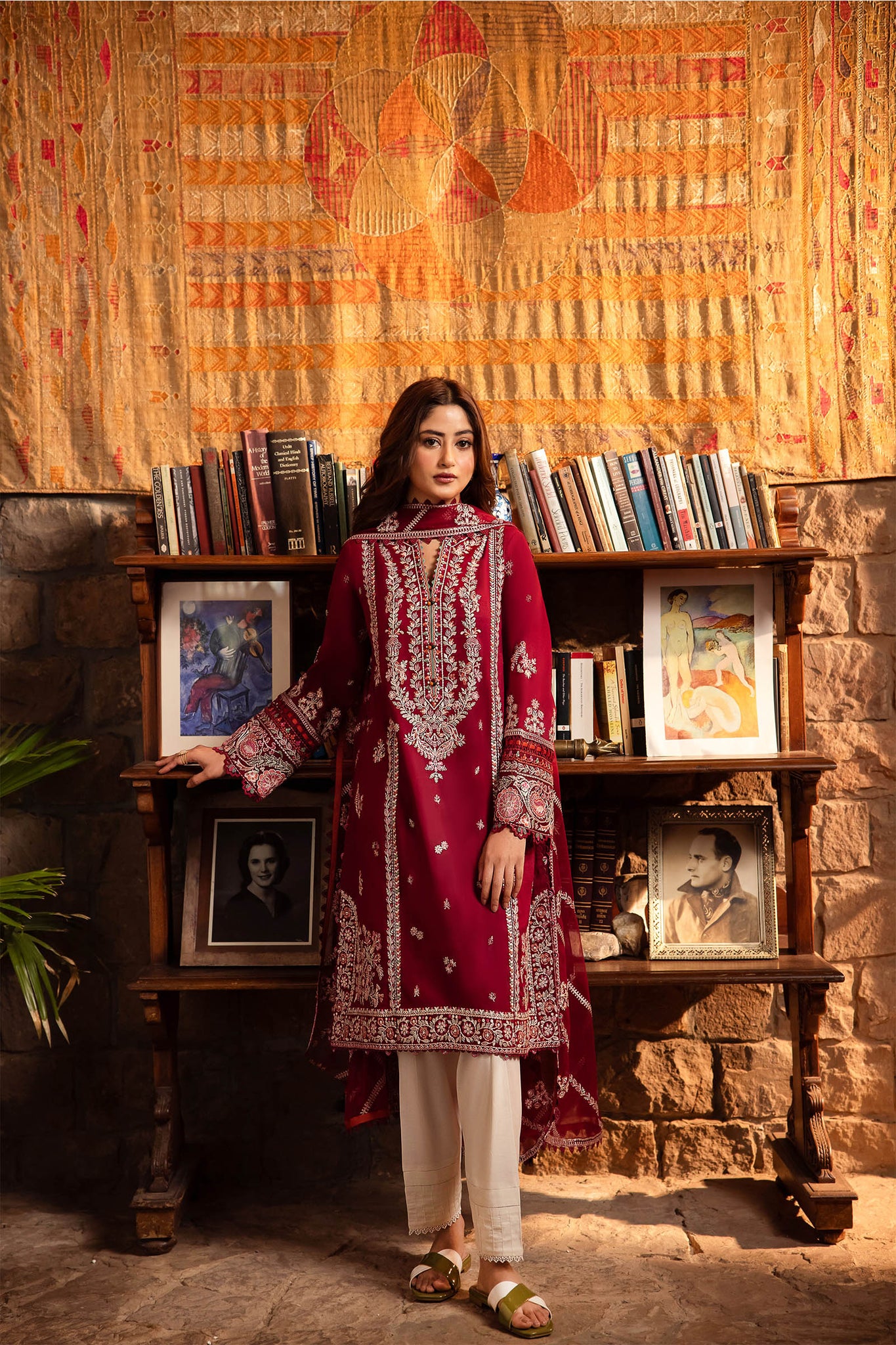 Zaha | Lawn 24 | ZENEL (ZL24-07 B) - Pakistani Clothes for women, in United Kingdom and United States