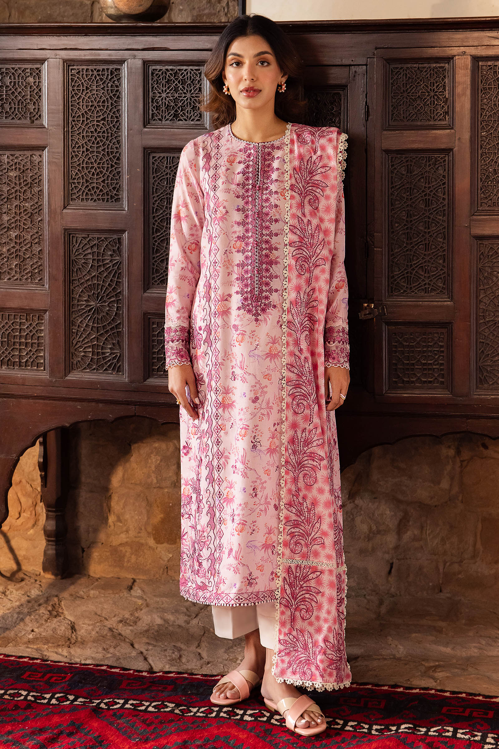 Zaha | Lawn 24 | SENA (ZL24-10 B) - Pakistani Clothes for women, in United Kingdom and United States