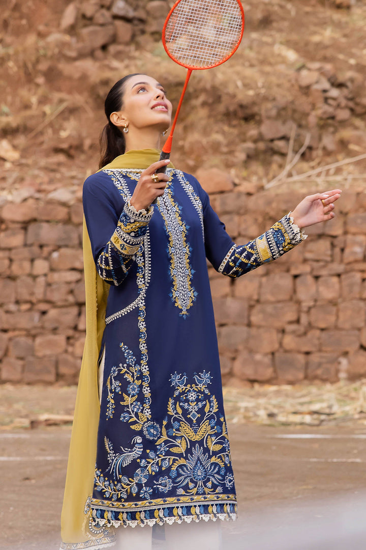 Zaha | Lawn 24 | VEJAH (ZL24-11 A) - Hoorain Designer Wear - Pakistani Ladies Branded Stitched Clothes in United Kingdom, United states, CA and Australia