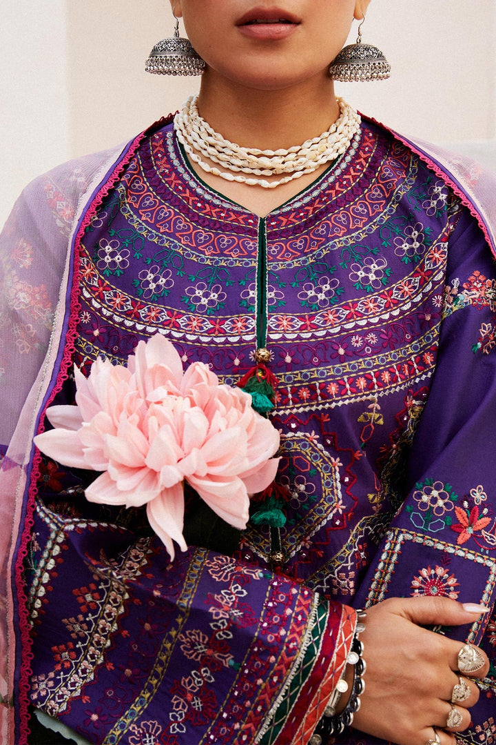 Zara Shahjahan | Luxury Lawn 24 | LAMIA-7B - Hoorain Designer Wear - Pakistani Ladies Branded Stitched Clothes in United Kingdom, United states, CA and Australia