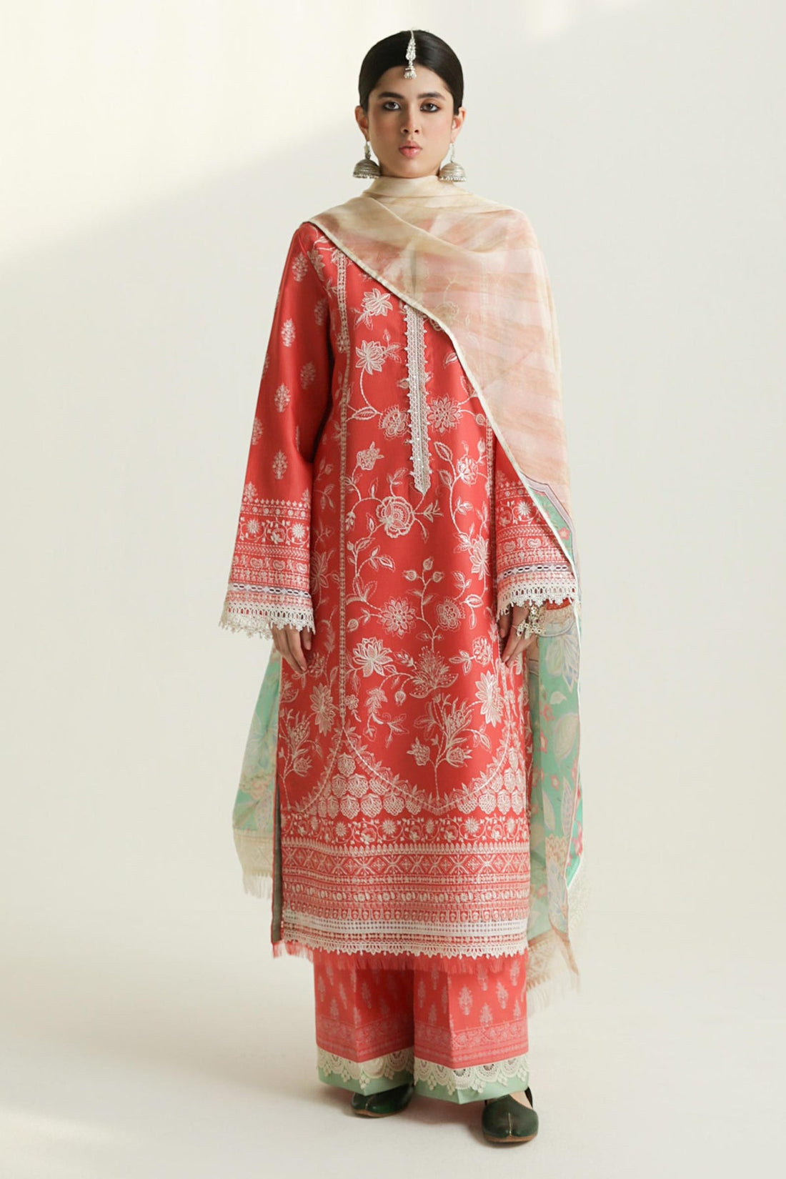 Zara Shahjahan | Luxury Lawn 24 | MAHI-1A - Pakistani Clothes for women, in United Kingdom and United States