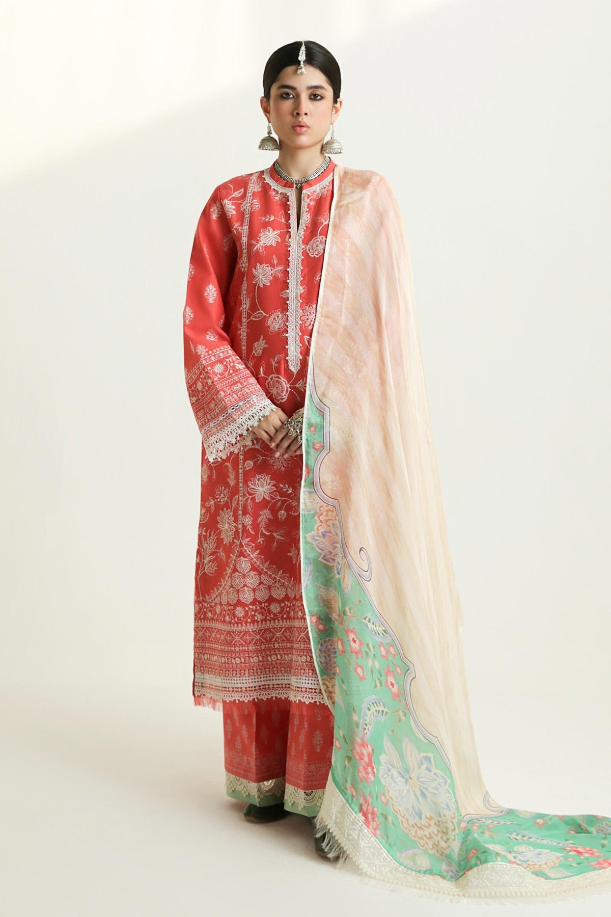 Zara Shahjahan | Luxury Lawn 24 | MAHI-1A - Pakistani Clothes for women, in United Kingdom and United States