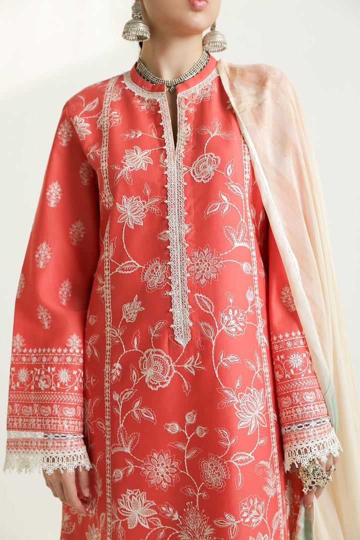 Zara Shahjahan | Luxury Lawn 24 | MAHI-1A - Hoorain Designer Wear - Pakistani Ladies Branded Stitched Clothes in United Kingdom, United states, CA and Australia