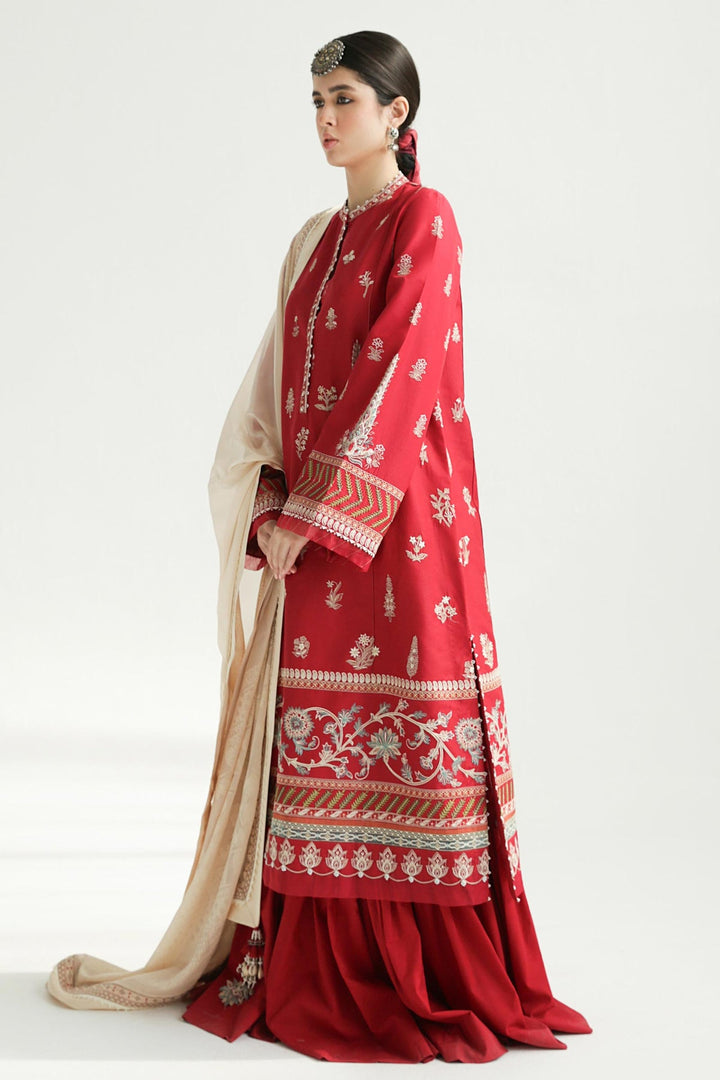 Zara Shahjahan | Luxury Lawn 24 | MYRA-14A - Hoorain Designer Wear - Pakistani Ladies Branded Stitched Clothes in United Kingdom, United states, CA and Australia