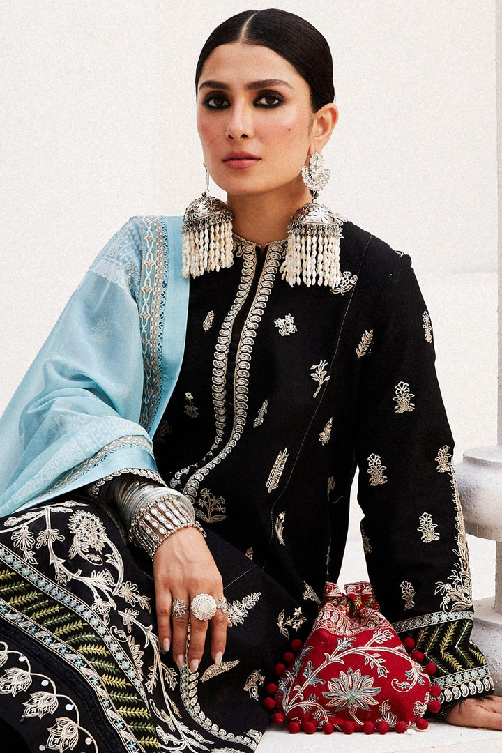 Zara Shahjahan | Luxury Lawn 24 | MYRA-14B - Hoorain Designer Wear - Pakistani Designer Clothes for women, in United Kingdom, United states, CA and Australia