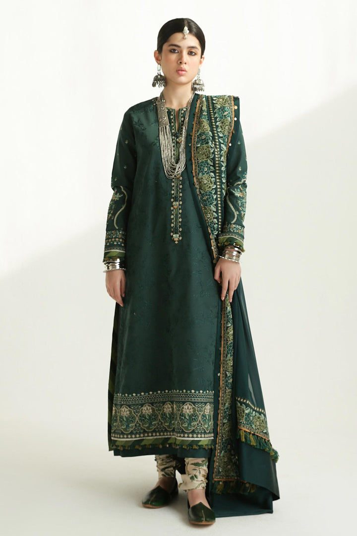 Zara Shahjahan | Luxury Lawn 24 | PARSA-9B - Hoorain Designer Wear - Pakistani Ladies Branded Stitched Clothes in United Kingdom, United states, CA and Australia