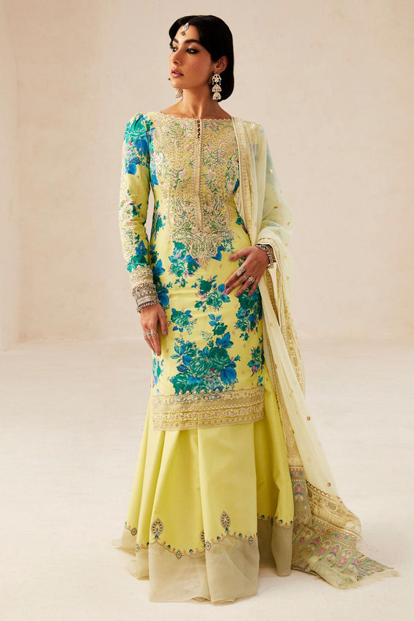 Zara Shahjahan | Luxury Lawn 24 | PHOOL KARI-13A - Hoorain Designer Wear - Pakistani Designer Clothes for women, in United Kingdom, United states, CA and Australia