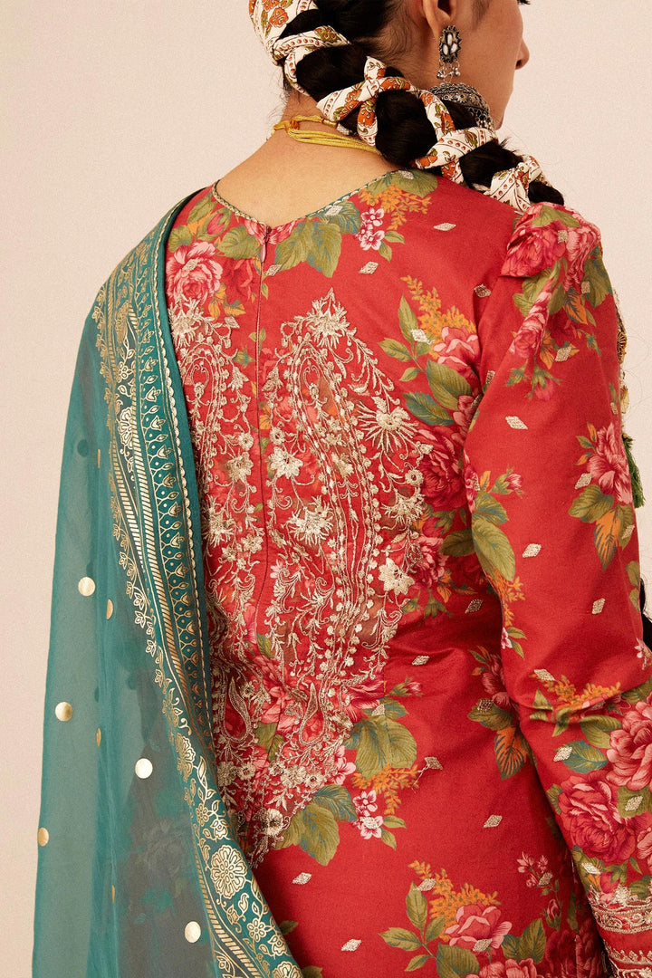 Zara Shahjahan | Luxury Lawn 24 | PHOOL KARI-13B - Hoorain Designer Wear - Pakistani Ladies Branded Stitched Clothes in United Kingdom, United states, CA and Australia