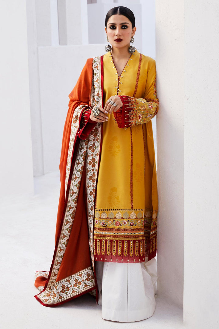 Zara Shahjahan | Luxury Lawn 24 | SANDAL-10A - Hoorain Designer Wear - Pakistani Ladies Branded Stitched Clothes in United Kingdom, United states, CA and Australia