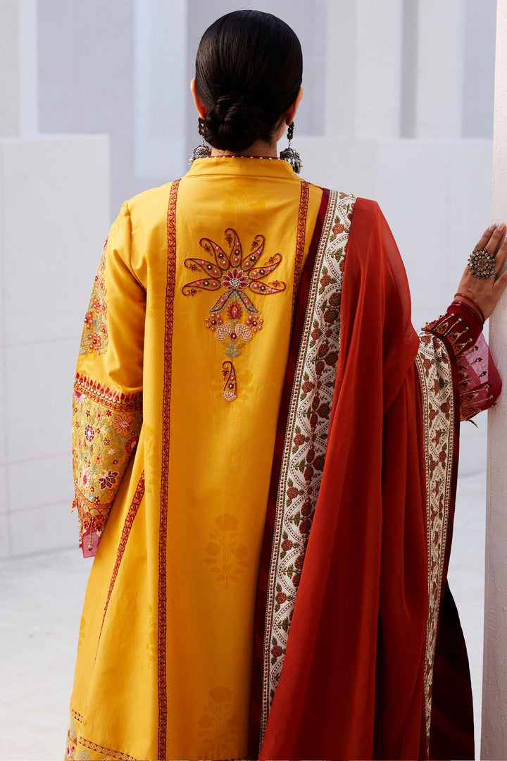 Zara Shahjahan | Luxury Lawn 24 | SANDAL-10A - Hoorain Designer Wear - Pakistani Ladies Branded Stitched Clothes in United Kingdom, United states, CA and Australia