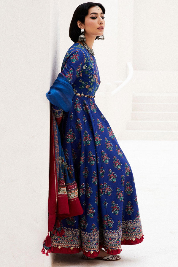 Zara Shahjahan | Luxury Lawn 24 | ANARKALI-11A - Hoorain Designer Wear - Pakistani Designer Clothes for women, in United Kingdom, United states, CA and Australia