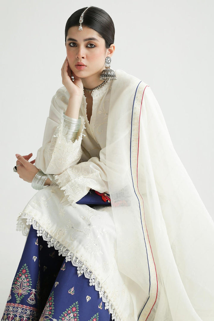 Zara Shahjahan | Luxury Lawn 24 | DEENA-12B - Hoorain Designer Wear - Pakistani Ladies Branded Stitched Clothes in United Kingdom, United states, CA and Australia