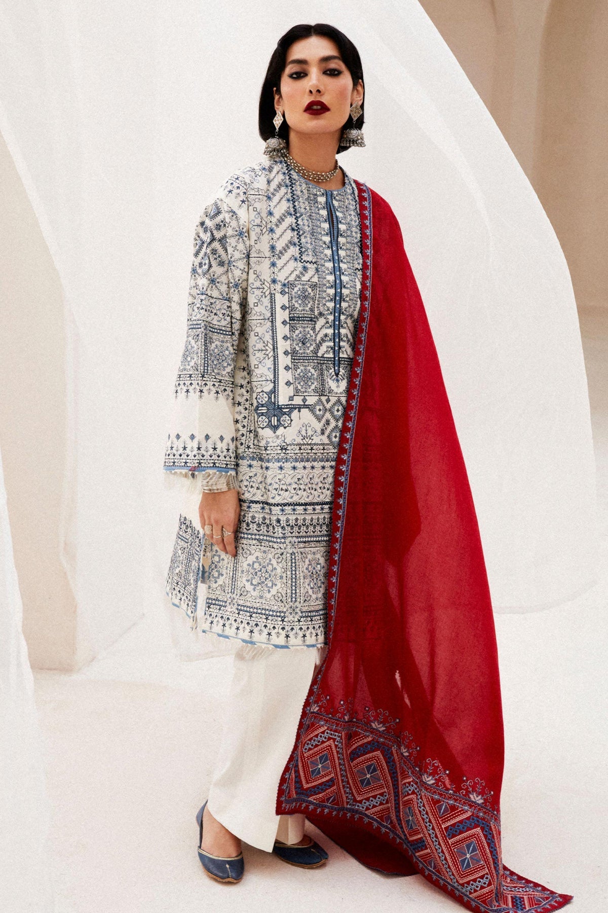 Zara Shahjahan | Luxury Lawn 24 | DIYA-2A - Pakistani Clothes for women, in United Kingdom and United States