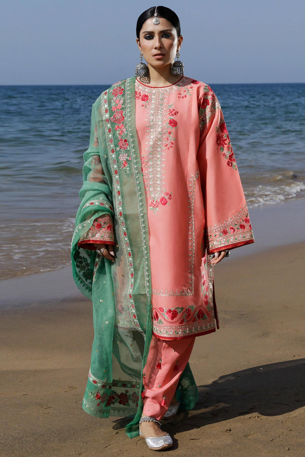 Zara Shahjahan | Luxury Lawn 24 | JIYA-6A - Hoorain Designer Wear - Pakistani Ladies Branded Stitched Clothes in United Kingdom, United states, CA and Australia