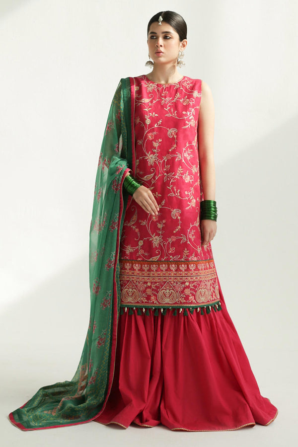 Zara Shahjahan | Luxury Lawn 24 | KORINA-3B - Hoorain Designer Wear - Pakistani Ladies Branded Stitched Clothes in United Kingdom, United states, CA and Australia