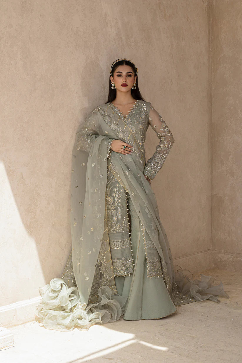 Zarposh Wedding Formals - Hoorain Designer Wear  Tagged "Sage Green"
