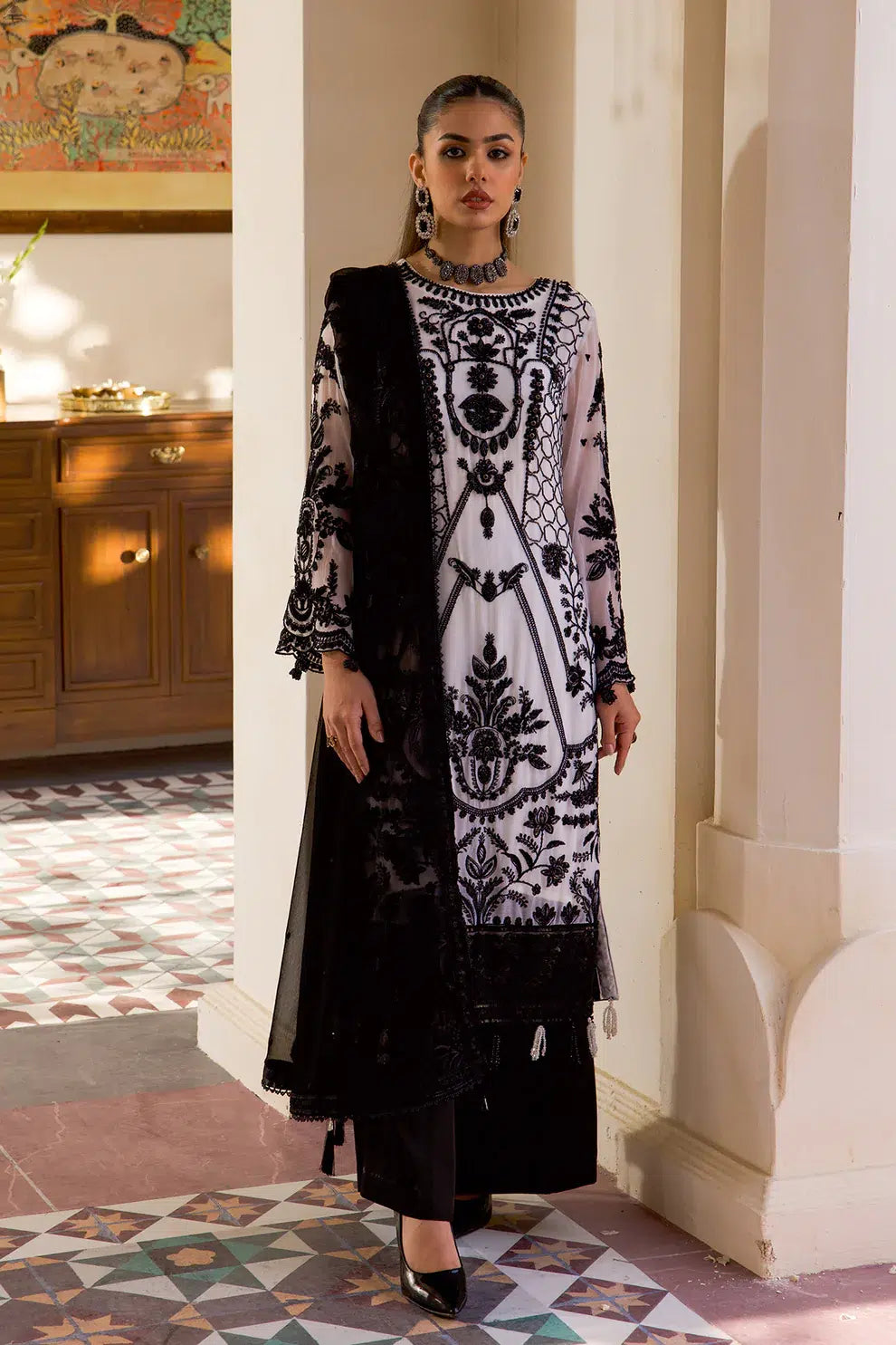 Azure | Embroidered Formals | ZN-06 - Pakistani Clothes for women, in United Kingdom and United States