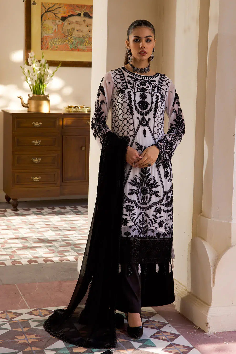 Azure | Embroidered Formals | ZN-06 - Pakistani Clothes for women, in United Kingdom and United States