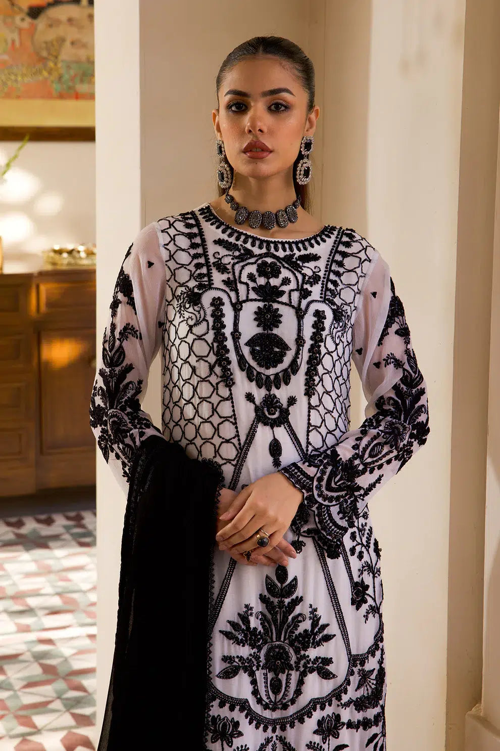 Azure | Embroidered Formals | ZN-06 - Pakistani Clothes for women, in United Kingdom and United States