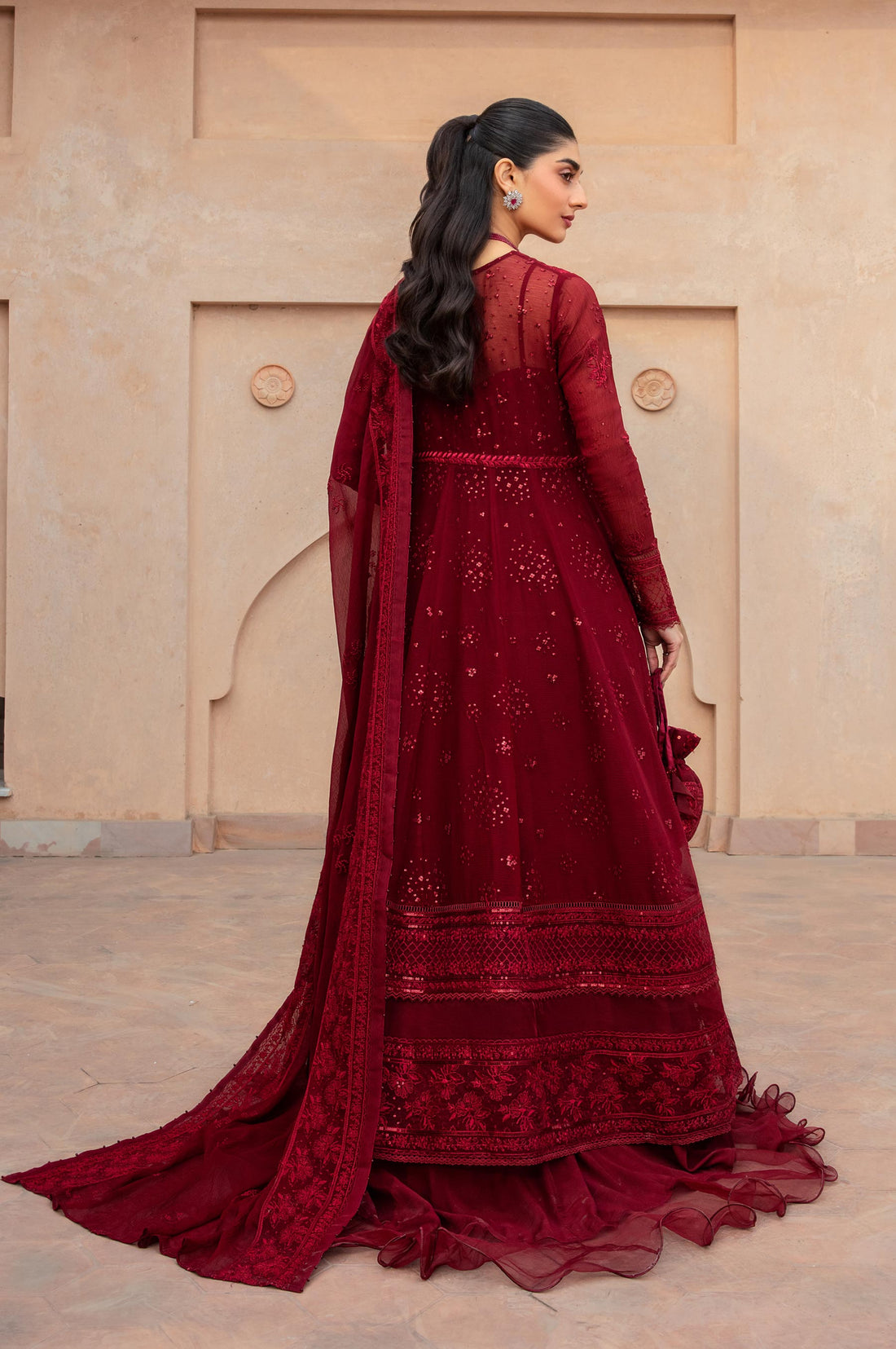 Zeen | Azalea Collection | Merlot - Pakistani Clothes for women, in United Kingdom and United States