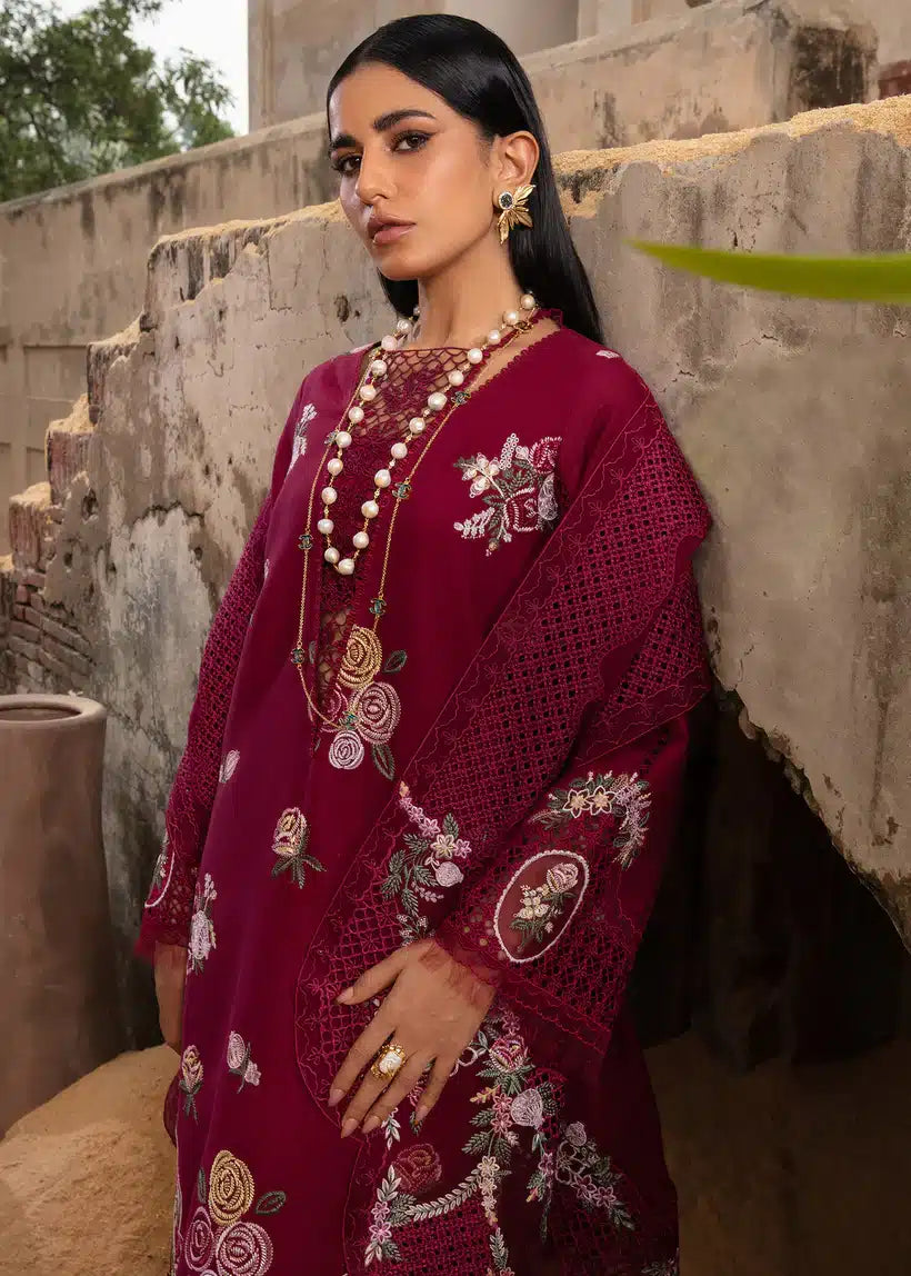 Crimson | Amal Winter 23 | Plum Serenity - CRWP 4 - Pakistani Clothes for women, in United Kingdom and United States