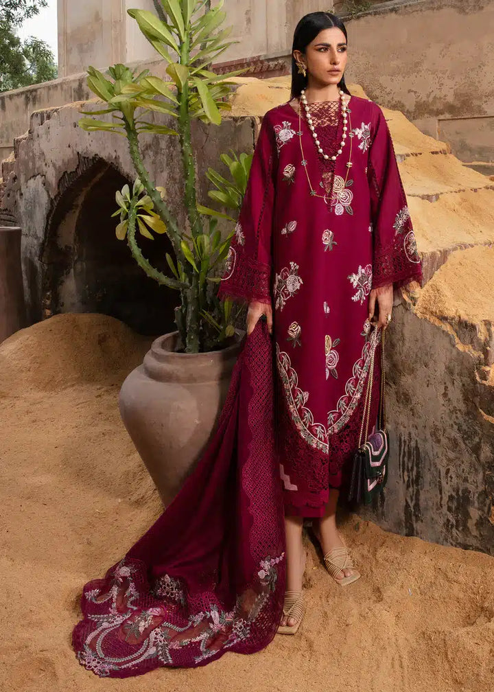 Crimson | Amal Winter 23 | Plum Serenity - CRWP 4 - Hoorain Designer Wear - Pakistani Ladies Branded Stitched Clothes in United Kingdom, United states, CA and Australia