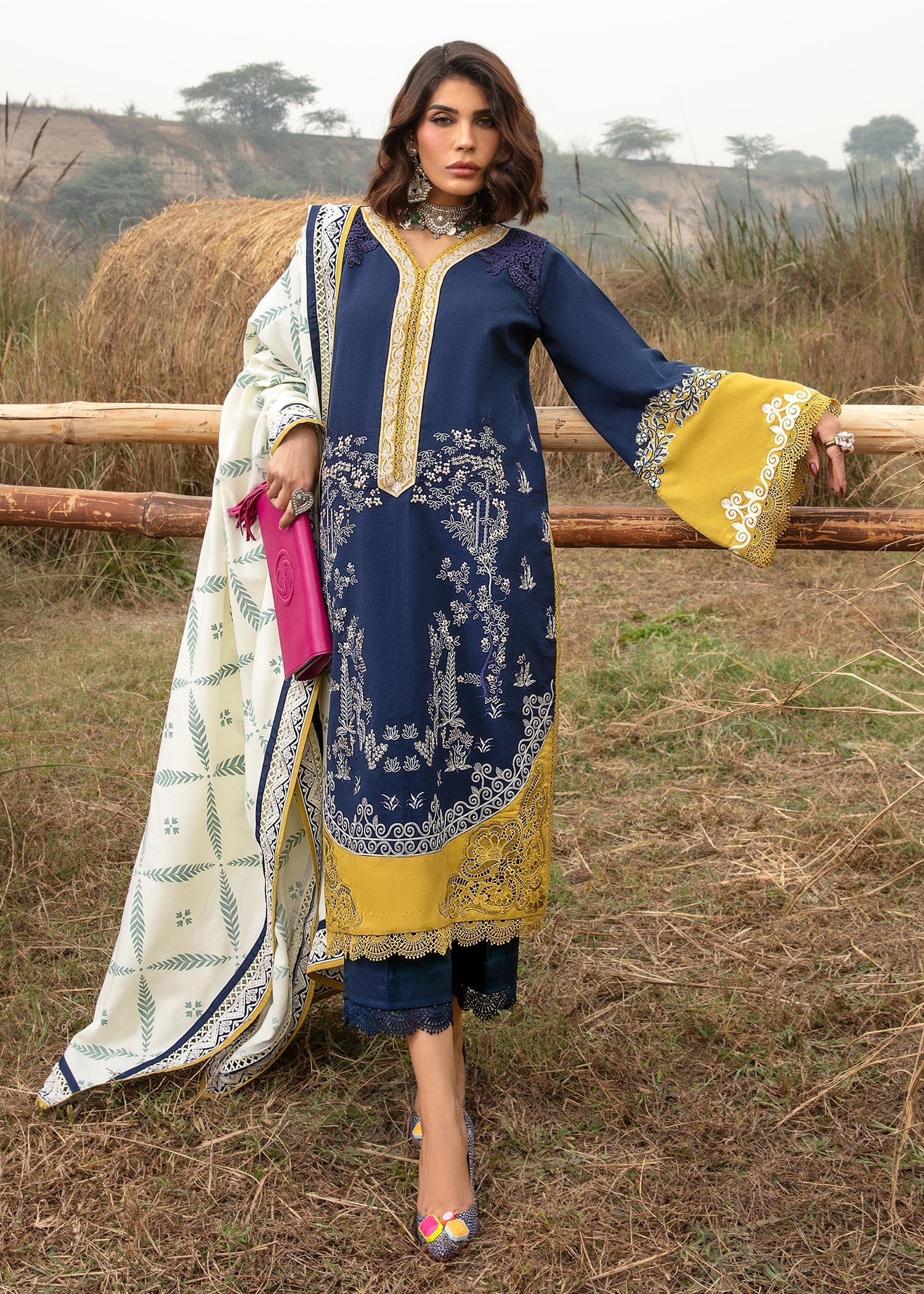 Saira Shakira | Raya Winter Stitched 23 | Neal - Pakistani Clothes for women, in United Kingdom and United States