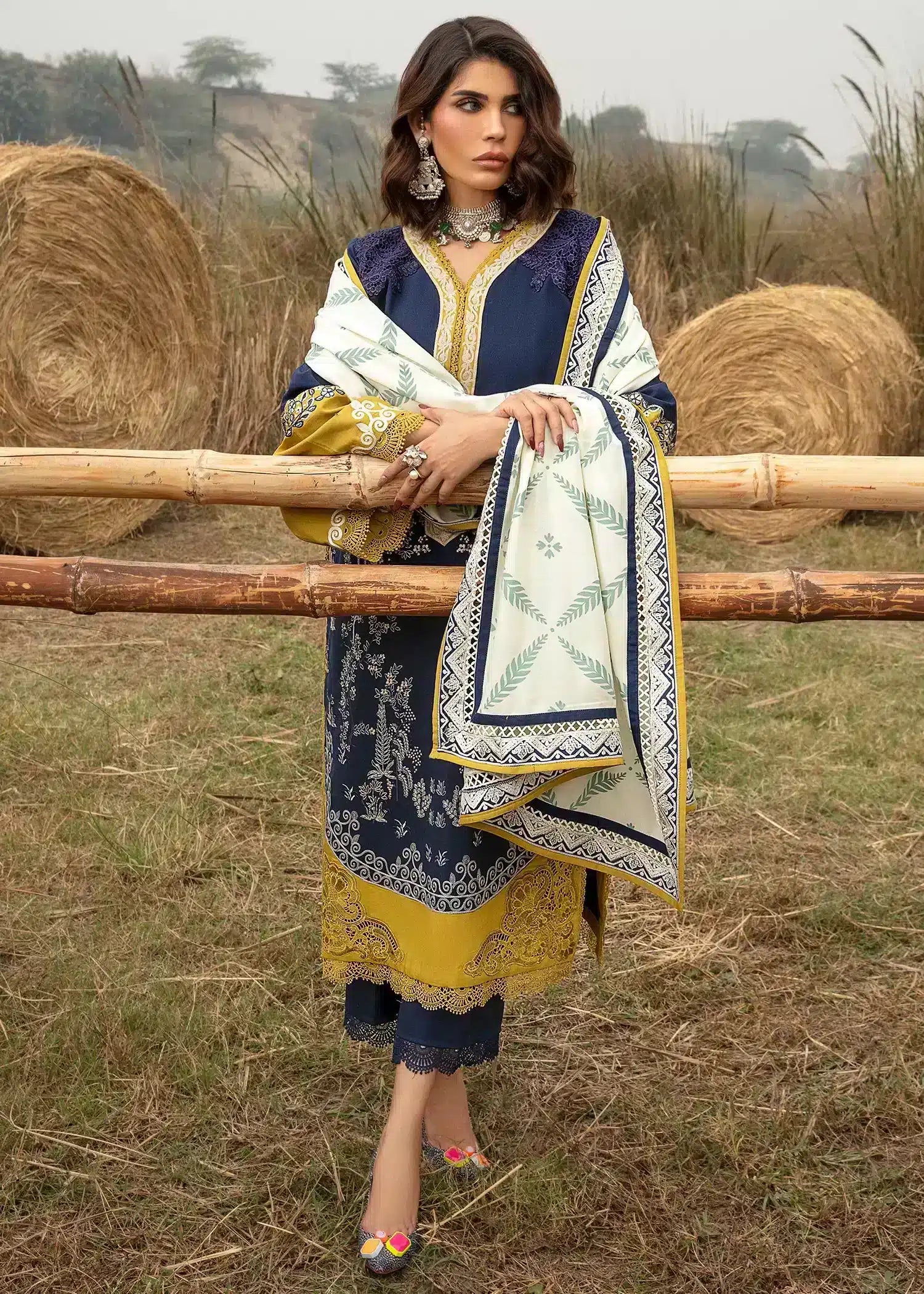 Saira Shakira | Raya Winter Stitched 23 | Neal - Pakistani Clothes for women, in United Kingdom and United States