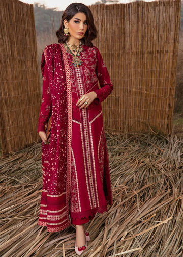 Saira Shakira | Raya Winter Stitched 23 | Ruby - Pakistani Clothes for women, in United Kingdom and United States