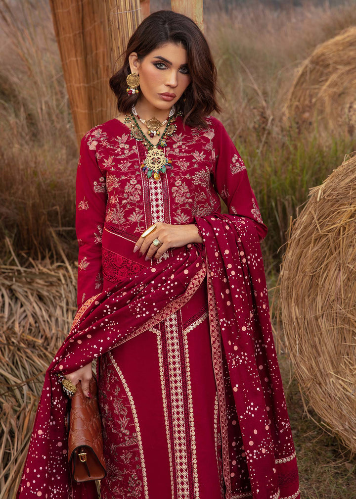 Saira Shakira | Raya Winter Stitched 23 | Ruby - Hoorain Designer Wear - Pakistani Ladies Branded Stitched Clothes in United Kingdom, United states, CA and Australia