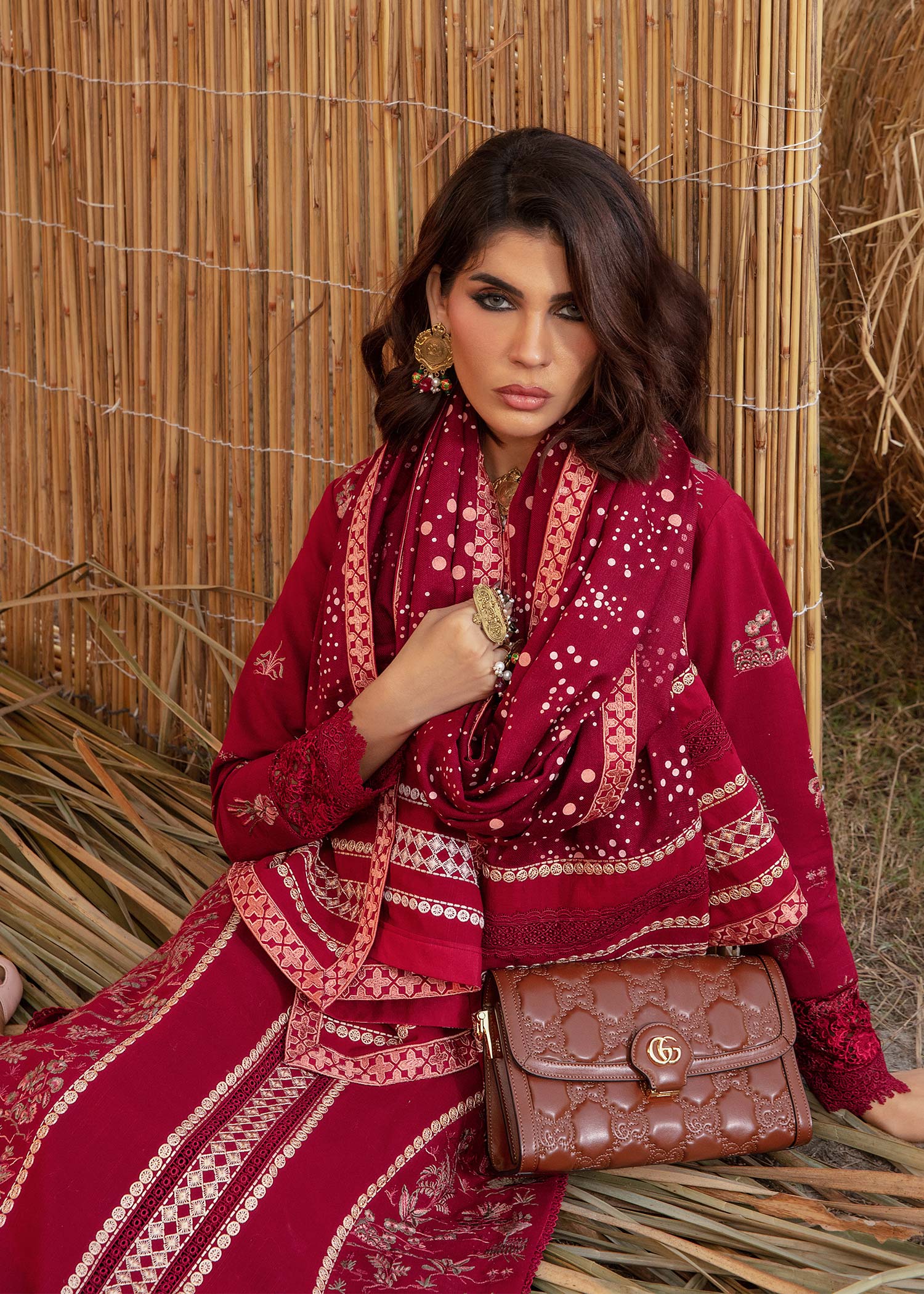 Saira Shakira | Raya Winter Stitched 23 | Ruby - Pakistani Clothes for women, in United Kingdom and United States