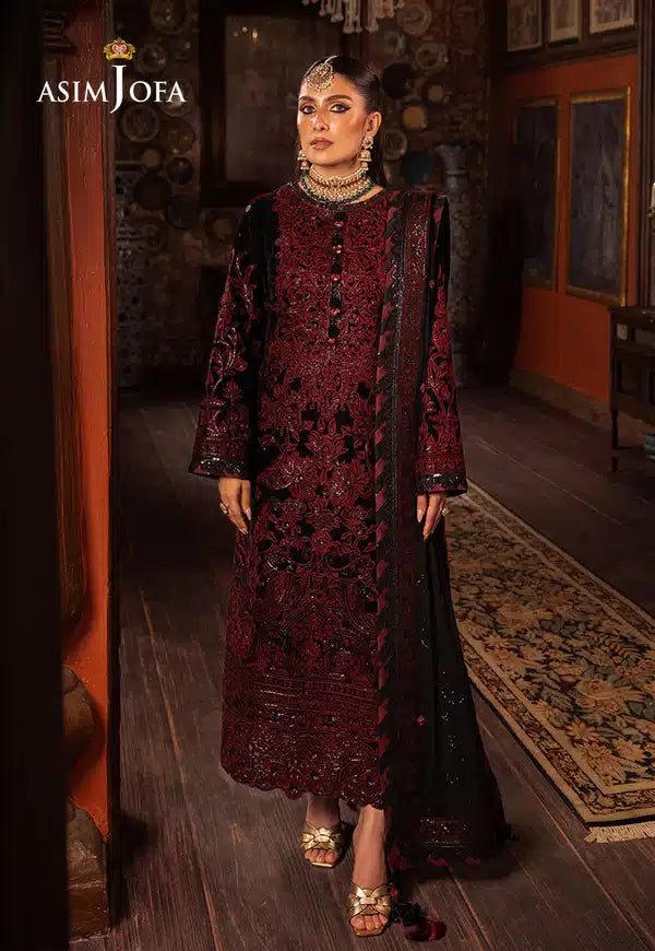 Asim Jofa | Makhmal Wedding Velvet 23 | AJMM-12 - Pakistani Clothes for women, in United Kingdom and United States