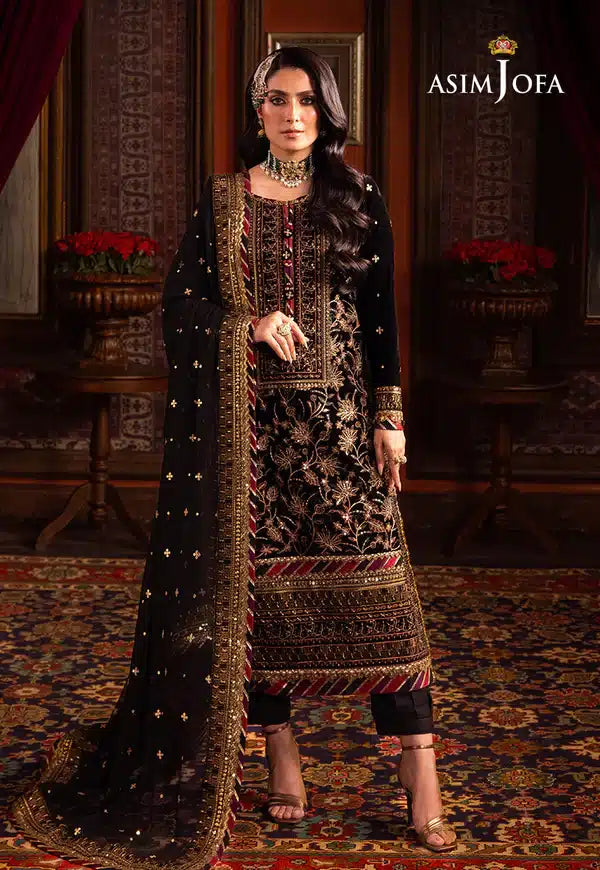 Asim Jofa | Makhmal Wedding Velvet 23 | AJMM-08 - Pakistani Clothes for women, in United Kingdom and United States