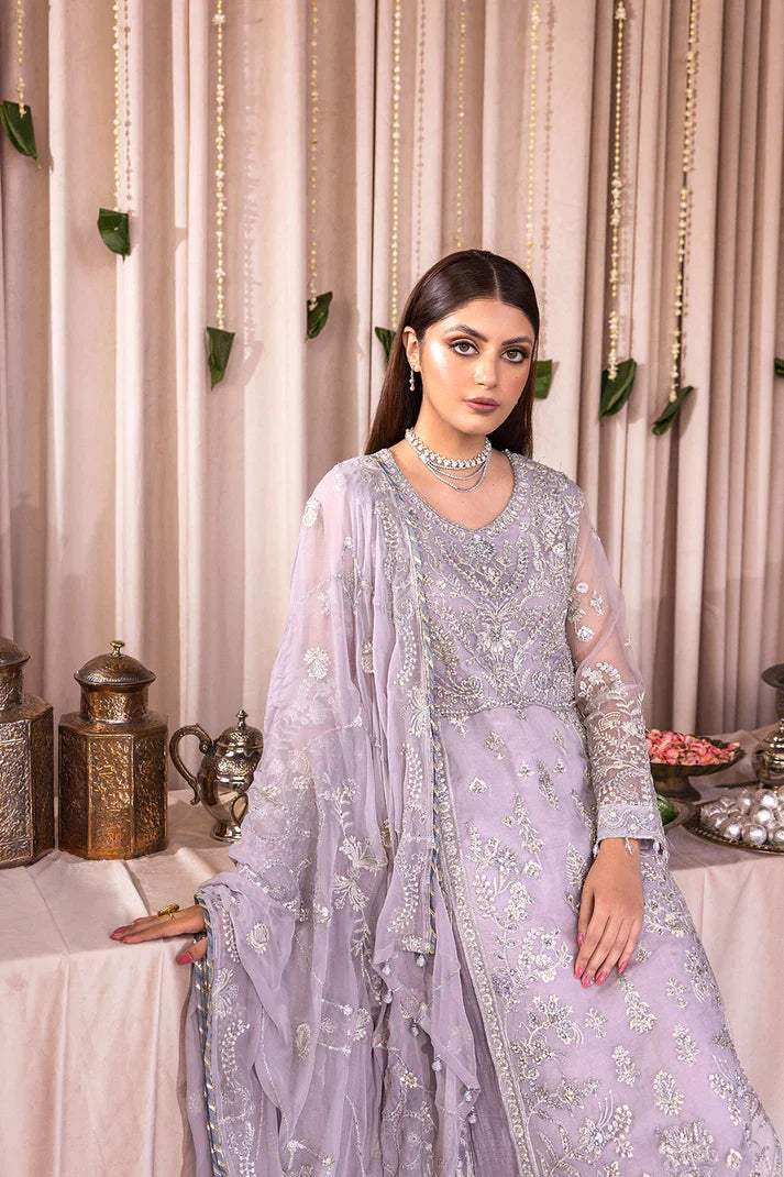 Emaan Adeel | Romansiyyah Luxury Formals 23 | RM-04 SWEET INDIGO - Hoorain Designer Wear - Pakistani Designer Clothes for women, in United Kingdom, United states, CA and Australia