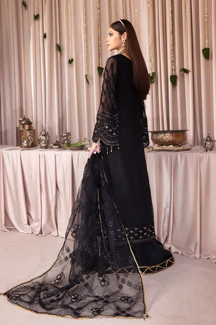 Emaan Adeel | Romansiyyah Luxury Formals 23 | RM-07 BLACK SWAN - Pakistani Clothes for women, in United Kingdom and United States