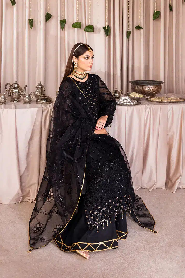 Emaan Adeel | Romansiyyah Luxury Formals 23 | RM-07 BLACK SWAN - Pakistani Clothes for women, in United Kingdom and United States