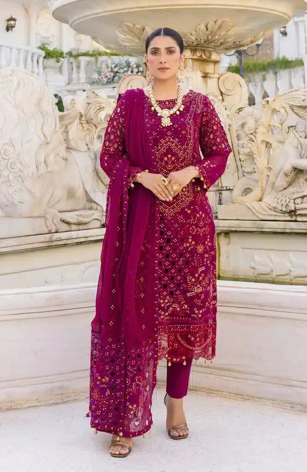 Emaan Adeel | Zimal Luxury Formals 23 | ZM 01 MUSHQ - Hoorain Designer Wear - Pakistani Ladies Branded Stitched Clothes in United Kingdom, United states, CA and Australia