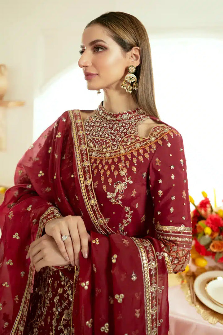 Qalamkar | Dilnaz Wedding Formals | DN-03 ZAINA - Hoorain Designer Wear - Pakistani Ladies Branded Stitched Clothes in United Kingdom, United states, CA and Australia