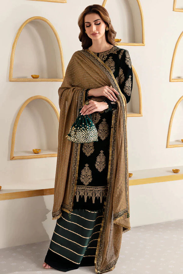 Jazmin | Velvet 23 | VF-2009 - Hoorain Designer Wear - Pakistani Ladies Branded Stitched Clothes in United Kingdom, United states, CA and Australia
